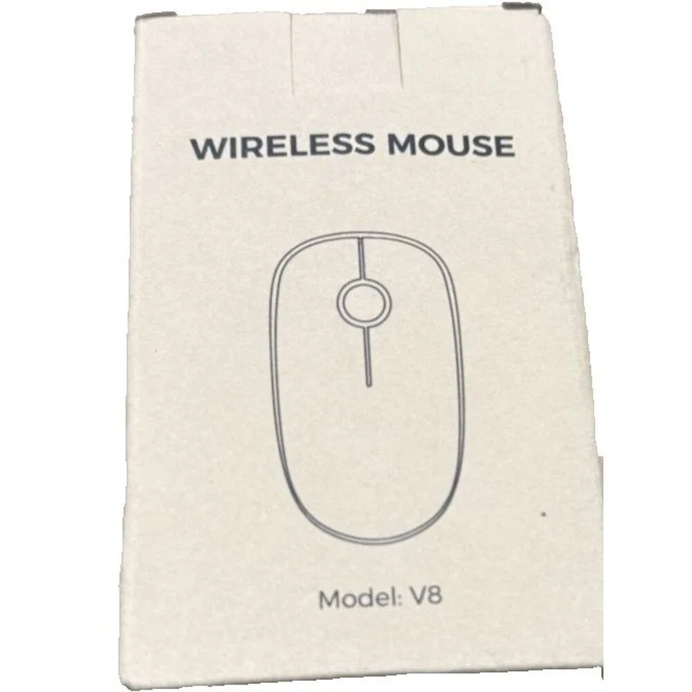 V8 Wireless Mouse 2.4G Slim Cordless Mice Optical Scroll PC Laptop Mac